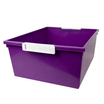 12Qt Purple Tray W Label Hold Tattle, ROM53606