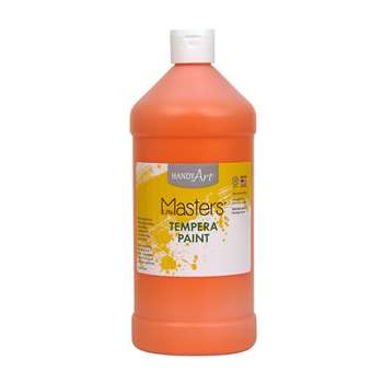 Little Masters Orange 32Oz Tempera Paint By Rock Paint / Handy Art