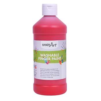 Handy Art Red 16Oz Washable Finger Paint By Rock Paint / Handy Art