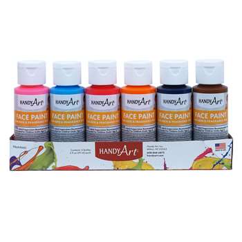 6Pk Washable Face Paint Kit Handy Art, RPC882580