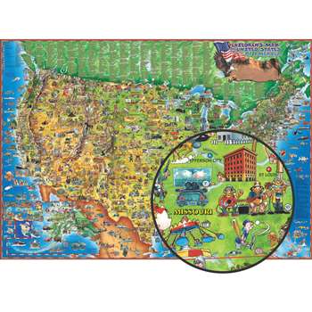 Childrens Map Of The Usa, RWPDM005