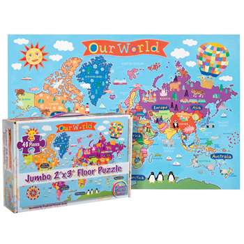 World Floor Puzzle For Kids, RWPKP03