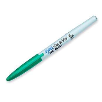 Marker Vis-A-Vis Fine Green Wet Erase Permanent By Newell