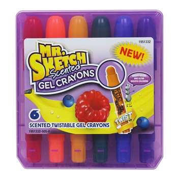 Mr Sketch Scented Gel Crayons 6 Ct, SAN1951332