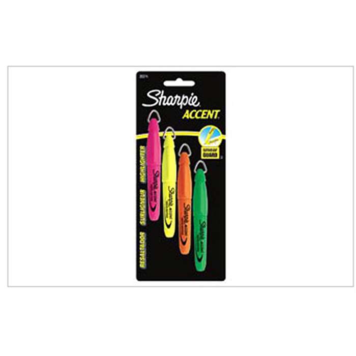 Sharpie Accent Mini Highlighters 4 Color Set By Newell