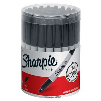 Sharpie Fine Black 36Ct Canister By Newell