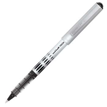 Pen Uni-Ball Vision Fine Black Liquid Ink Roller Ball By Newell