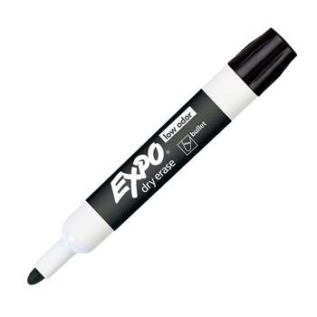Expo Dry Erase Markers Bullet Tip Black By Newell
