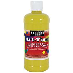 Yellow Art-Time Washable Paint 16Oz, SAR173402