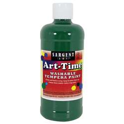 Green Art-Time Washable Paint 16 Oz, SAR173466