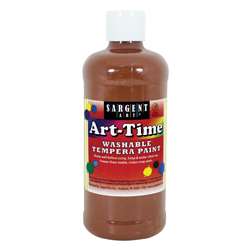 Brown Art-Time Washable Paint 16 Oz, SAR173488