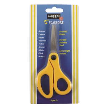 Childs Safety Scissors 5 In Blunt Tip On Card Left Or Right Handed By Sargent Art