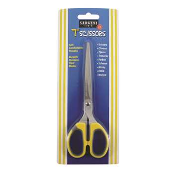 Adult Comfy Grip Scissors 7In Pointed Left Or Right Handed By Sargent Art