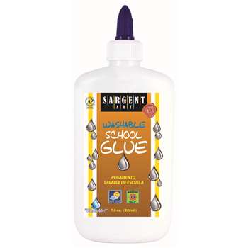 8Oz Sargent Washable School Glue By Sargent Art