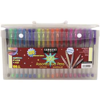 Gel Pens &quot; Case With Handle 100Ct, SAR221495
