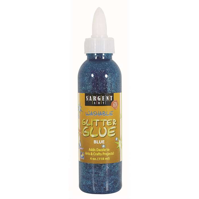 4Oz Glitter Glue - Blue By Sargent Art