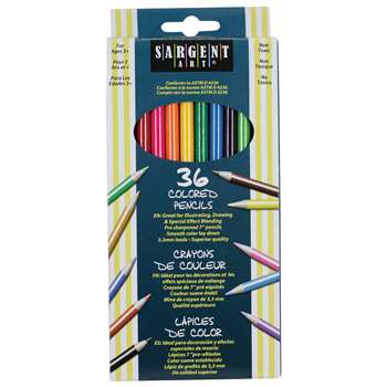 Sargent Art Colored Pencils 36 Colors By Sargent Art