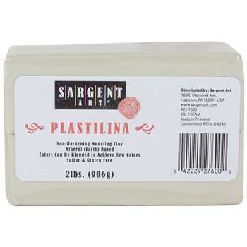 Sargent Art Plastilina 2lbs Cream, SAR227600