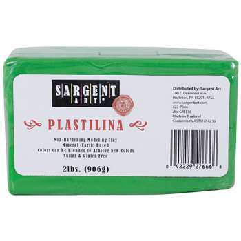 Sargent Art Plastilina 2lbs Green, SAR227666