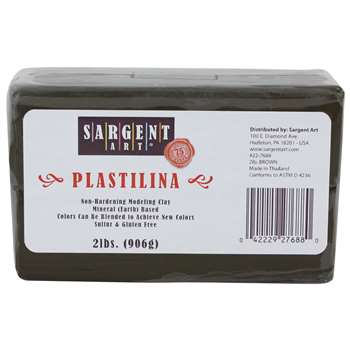 Sargent Art Plastilina 2lbs Brown, SAR227688