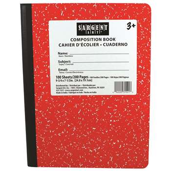 Red Composition Book 100 Sheets, SAR231521