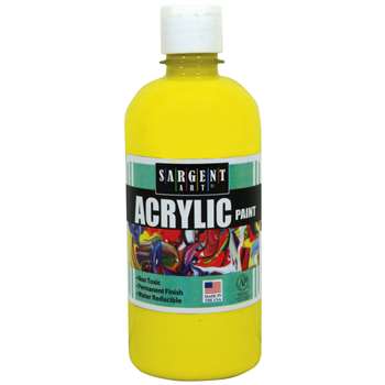 16Oz Acrylic Paint - Yellow By Sargent Art