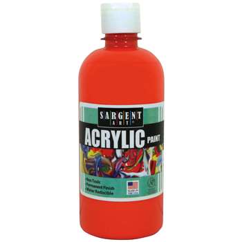 16Oz Acrylic Paint - Orange By Sargent Art