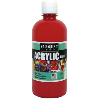 16Oz Acrylic Paint - Red By Sargent Art