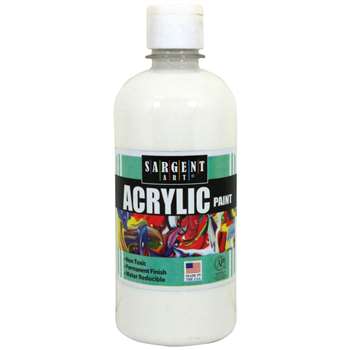 16Oz Acrylic Paint - White By Sargent Art