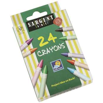 Sargent Art Crayons 24 Count Tuck Box By Sargent Art