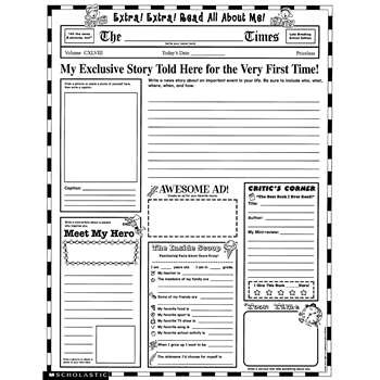 Instant Personal Poster Sets Extra Extra Read All About Me By Scholastic Books Trade