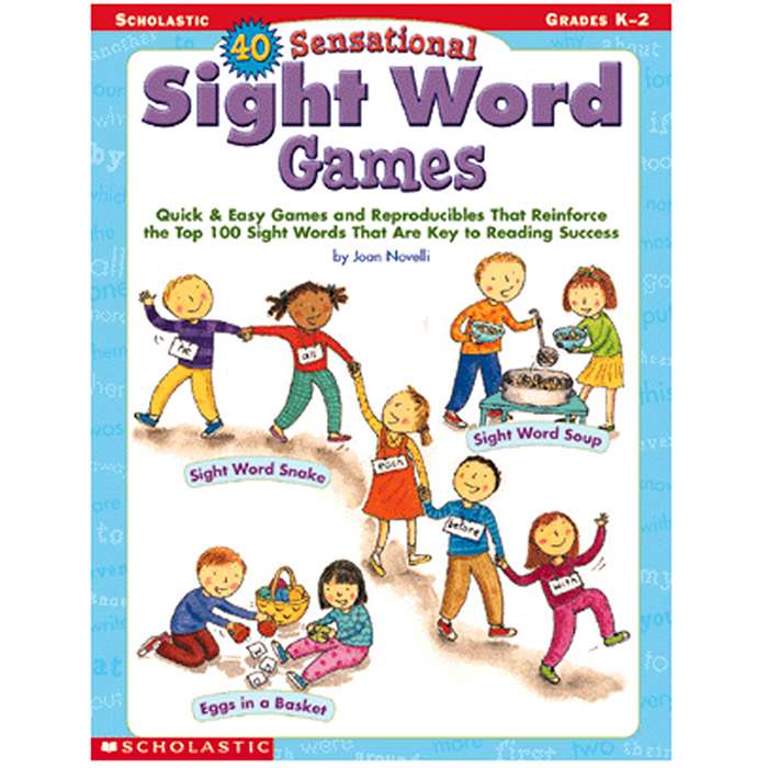 40 Sensational Sight Word Games By Scholastic Books Trade