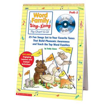 Word Family Sing-Along Flip Chart & Cd By Scholastic Books Trade