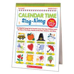 Calendar Time Sing Along Flip Chart And Cd By Scholastic Books Trade