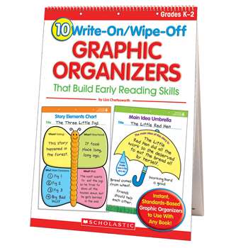 10 Write-On/Wipe-Off Graphic Organizers That Build Early Readng Skills By Scholastic Books Trade