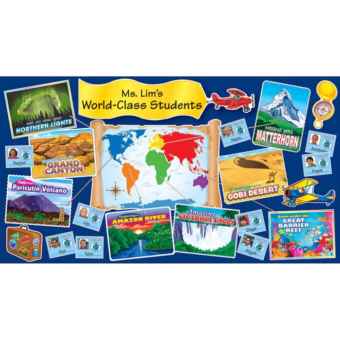Wonders Of The World Bulletin Board Set By Scholastic Books Trade