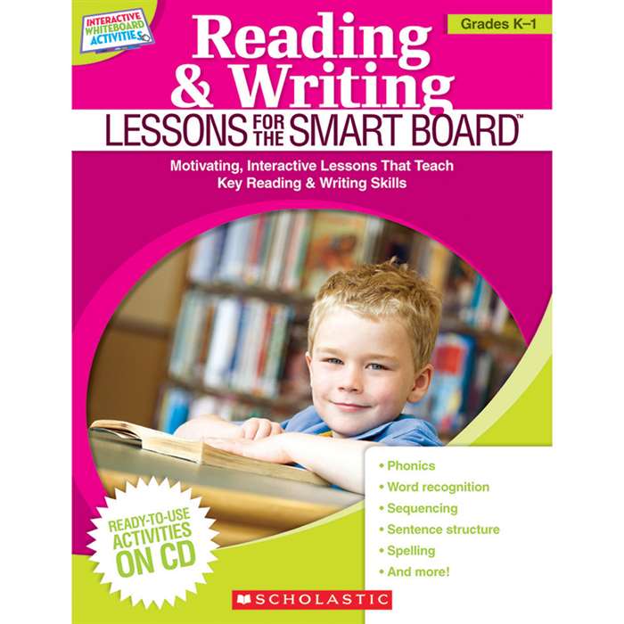 Reading & Writing Lessons Gr K-1 For The Smart Board By Scholastic Books Trade