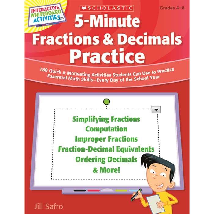 5 Minute Fractions & Decimals Practice By Scholastic Books Trade