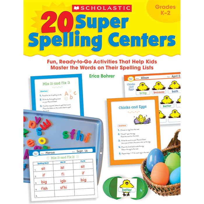 20 Super Spelling Centers By Scholastic Books Trade