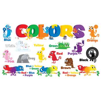 Color Chameleons Mini Bulletin Board Set By Scholastic Books Trade