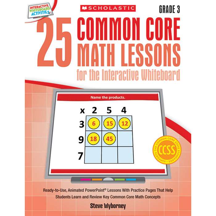 25 Common Core Gr 3 Math Lessons For The Interacti, SC-548618