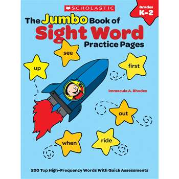 The Jumbo Book Of Sight Word Practice Pages By Scholastic Teaching Resources