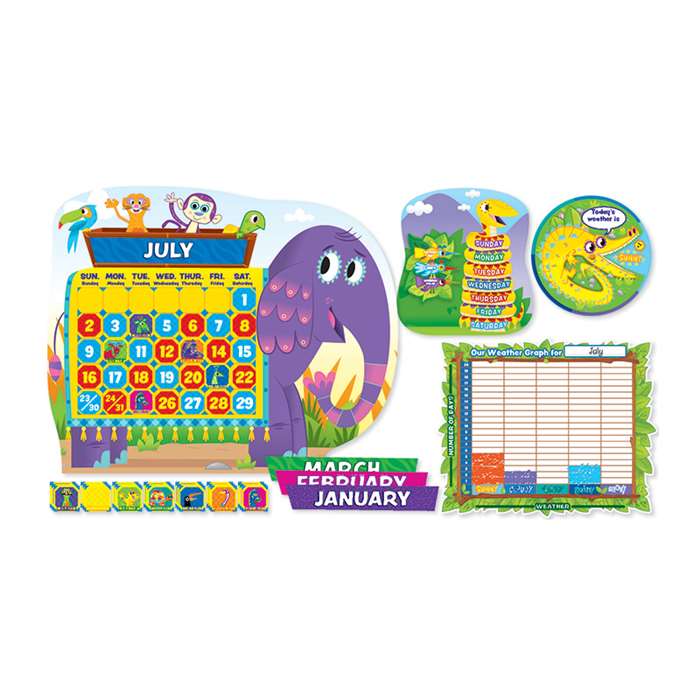 Jingle Jungle Calendar Bulletin Board Set By Scholastic Teaching Resources