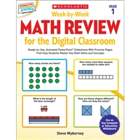 Week By Week Gr 1 Math Review For The Digital Clas, SC-577337