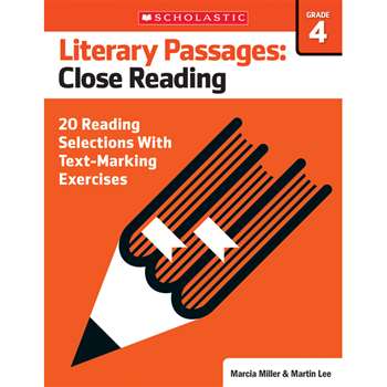 Literary Passages Close Reading Gr4, SC-579387