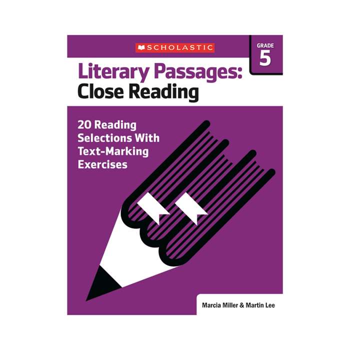 Literary Passages Close Reading Gr5, SC-579388