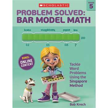 Problem Solved Bar Model Math Gr 5, SC-584013