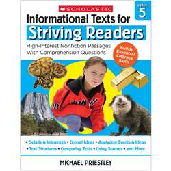 Info Texts For Strivng Readers Gr 5, SC-708299