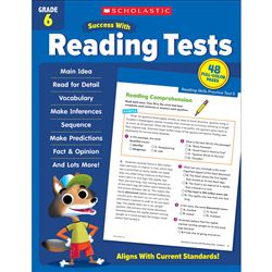 Success With Reading Tests Gr 6, SC-735551