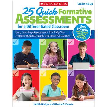 25 Quick Formative Assessments Differentiated Clas, SC-813516